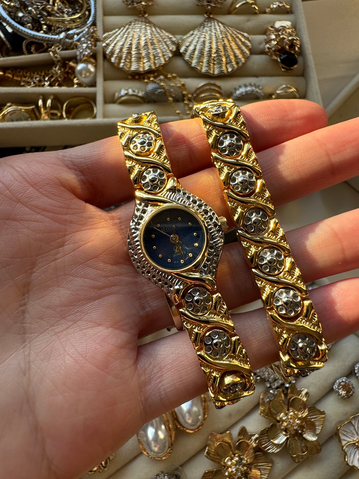 Rojas two toned watch