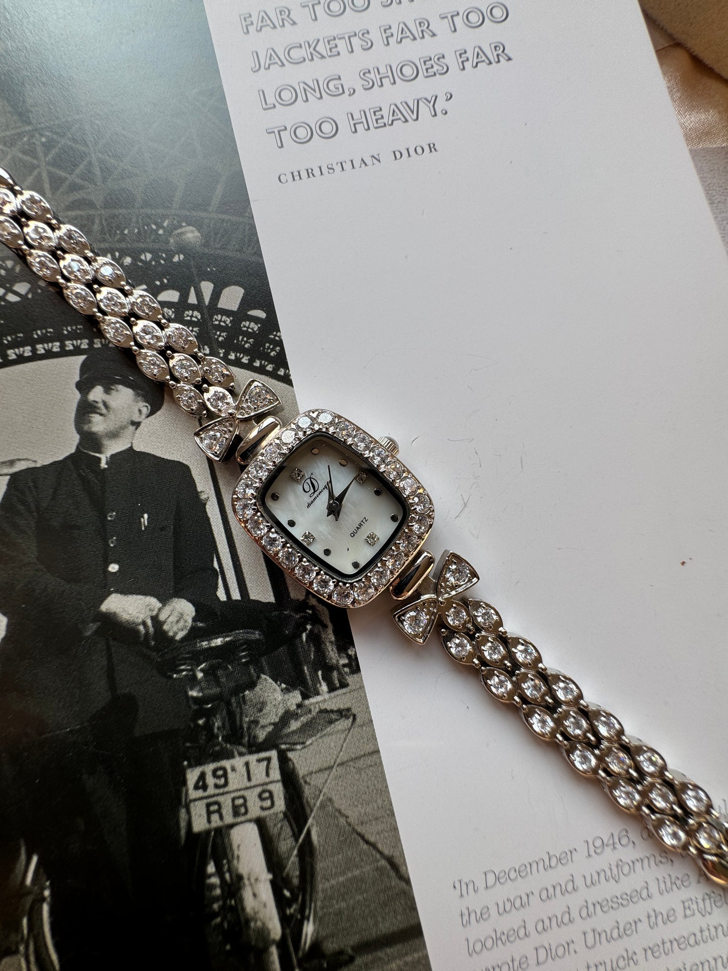 Silver toned watch
