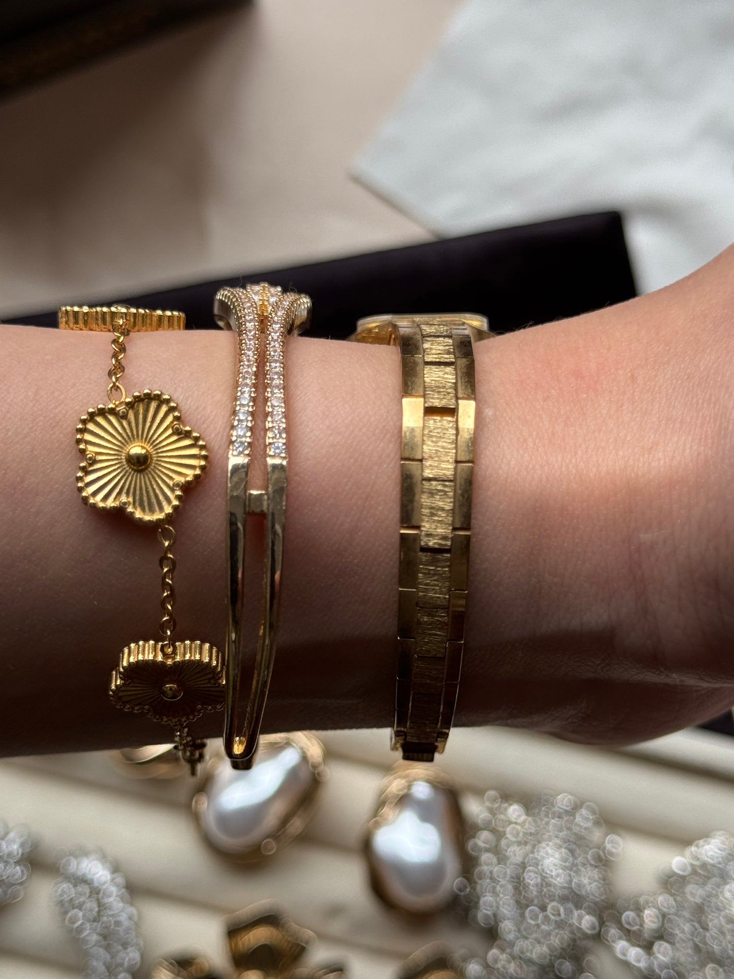 Limit gold toned watch