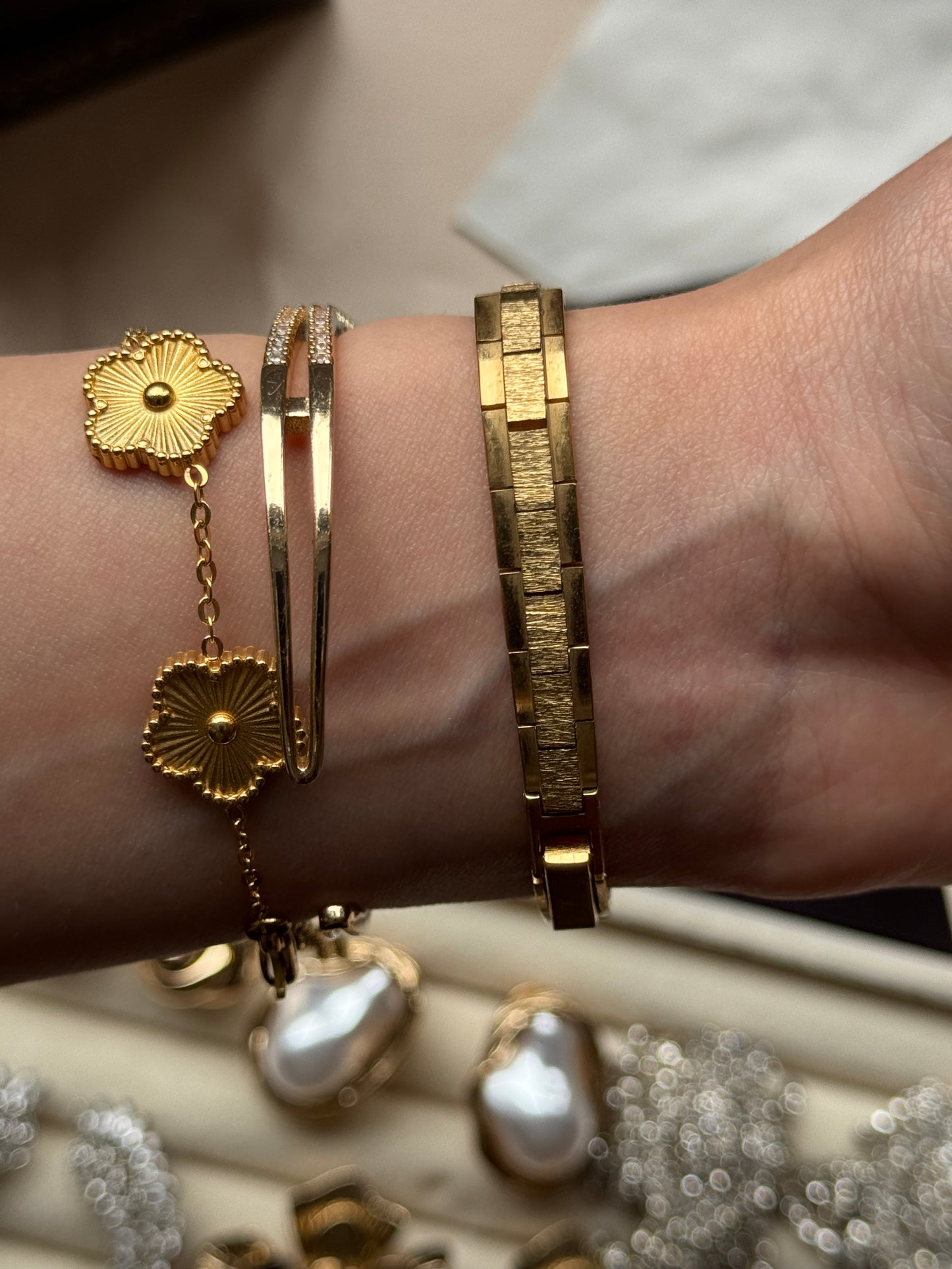 Limit gold toned watch