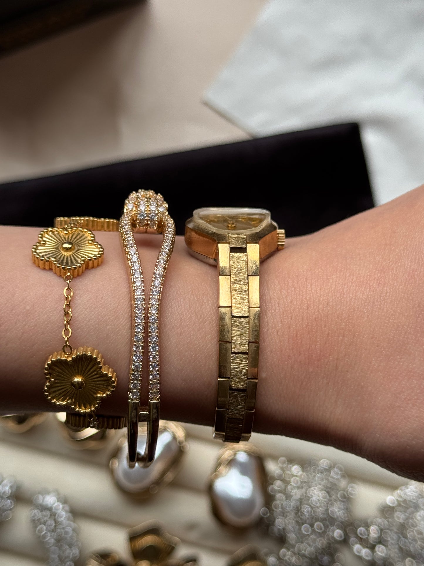 Limit gold toned watch