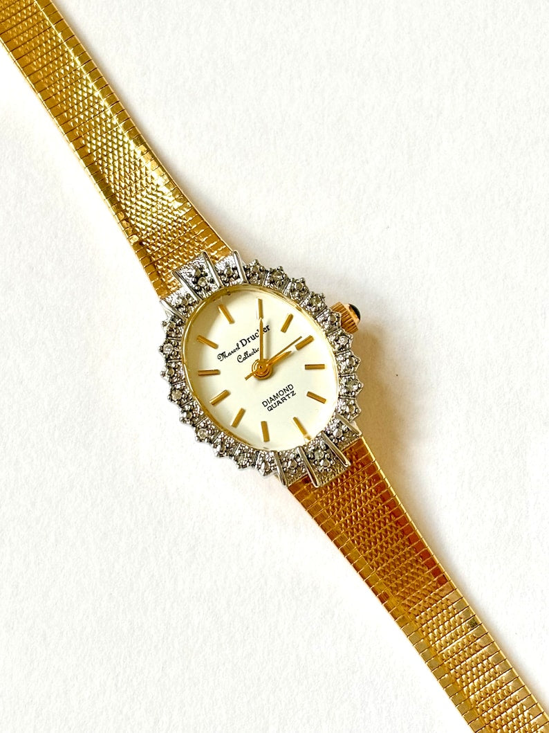 Fabulous diamanté gold watch