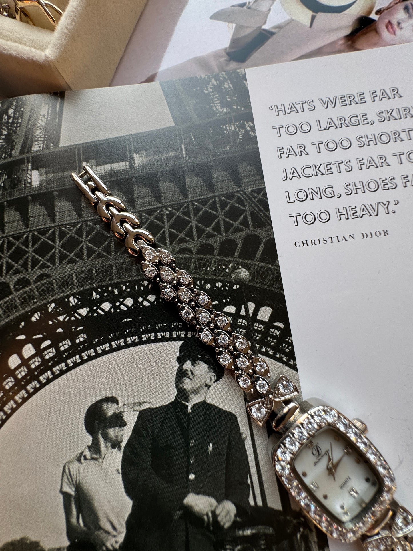 Silver toned watch