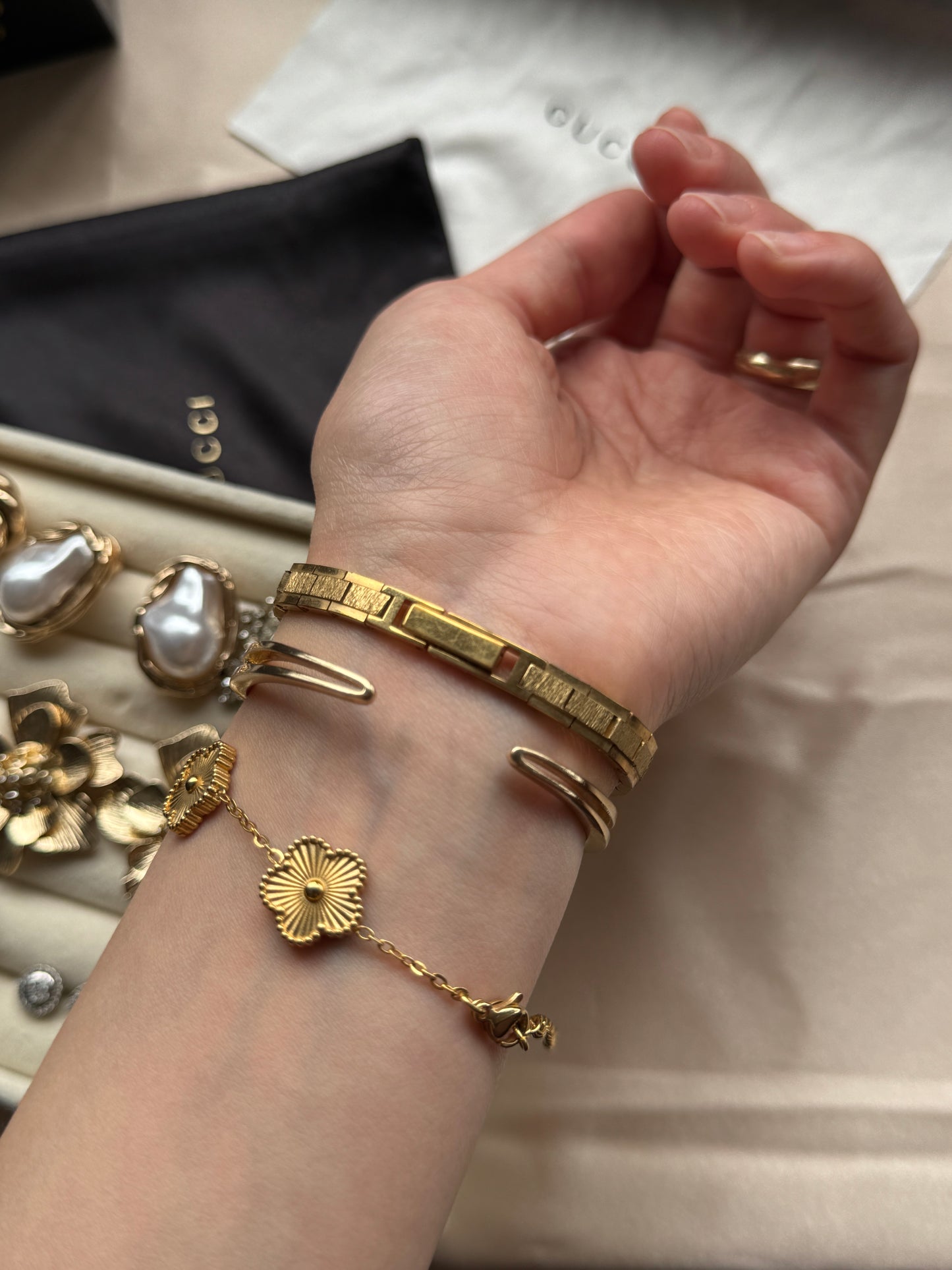 Limit gold toned watch