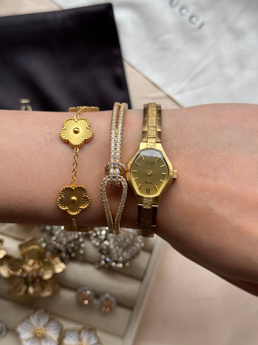 Limit gold toned watch
